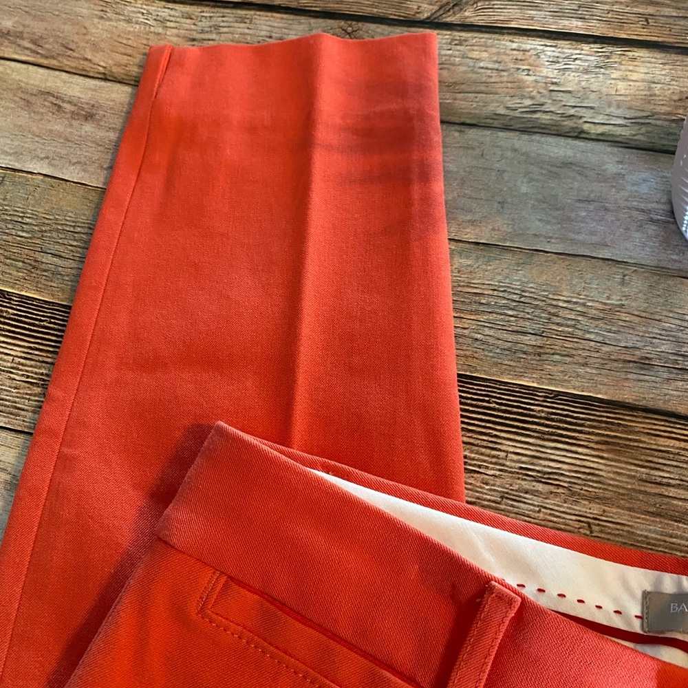 Banana Republic Sloan Orange Pants Size 4 - Picture 8 of 12
